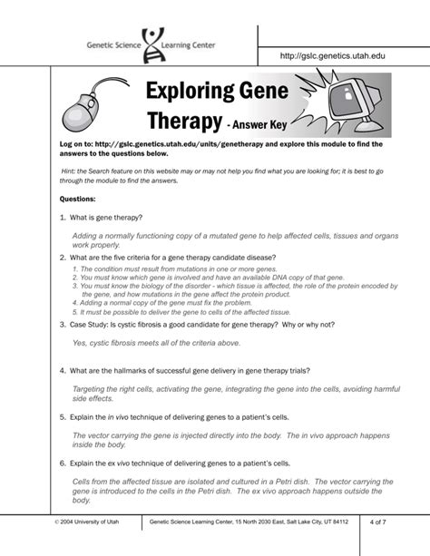 genetics worksheet middle school
